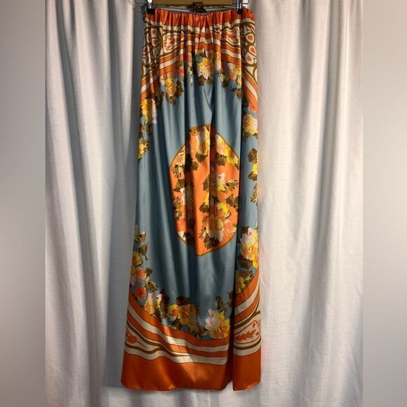 Anthropologie x Vineet Bahl Strapless Printed Cape Dress NWOT - Picture 6 of 9